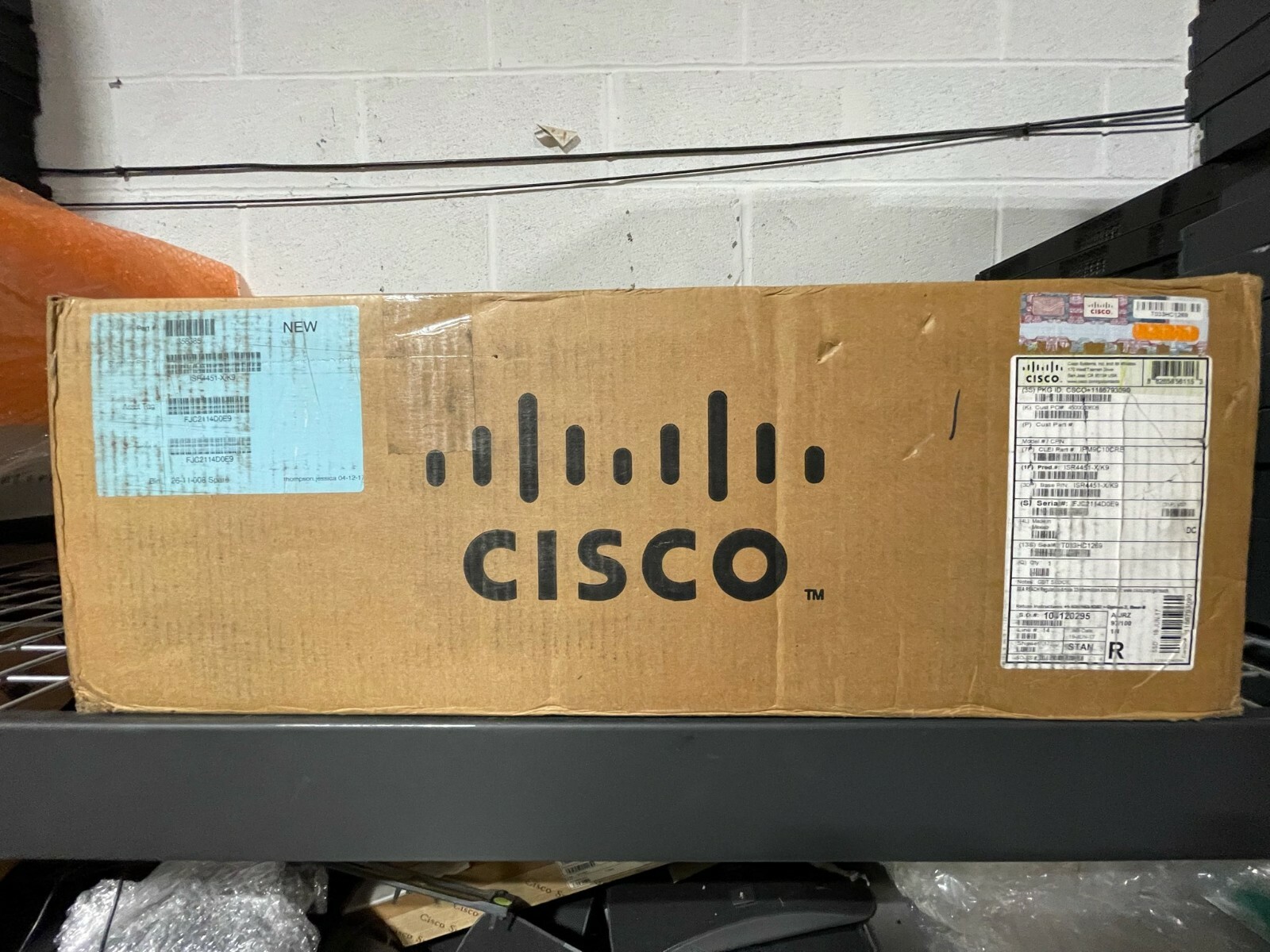 Genuine Cisco ISR4451-X/K9 V06  PoE 4 Port Wired Router Dual AC Power OPEN BOX