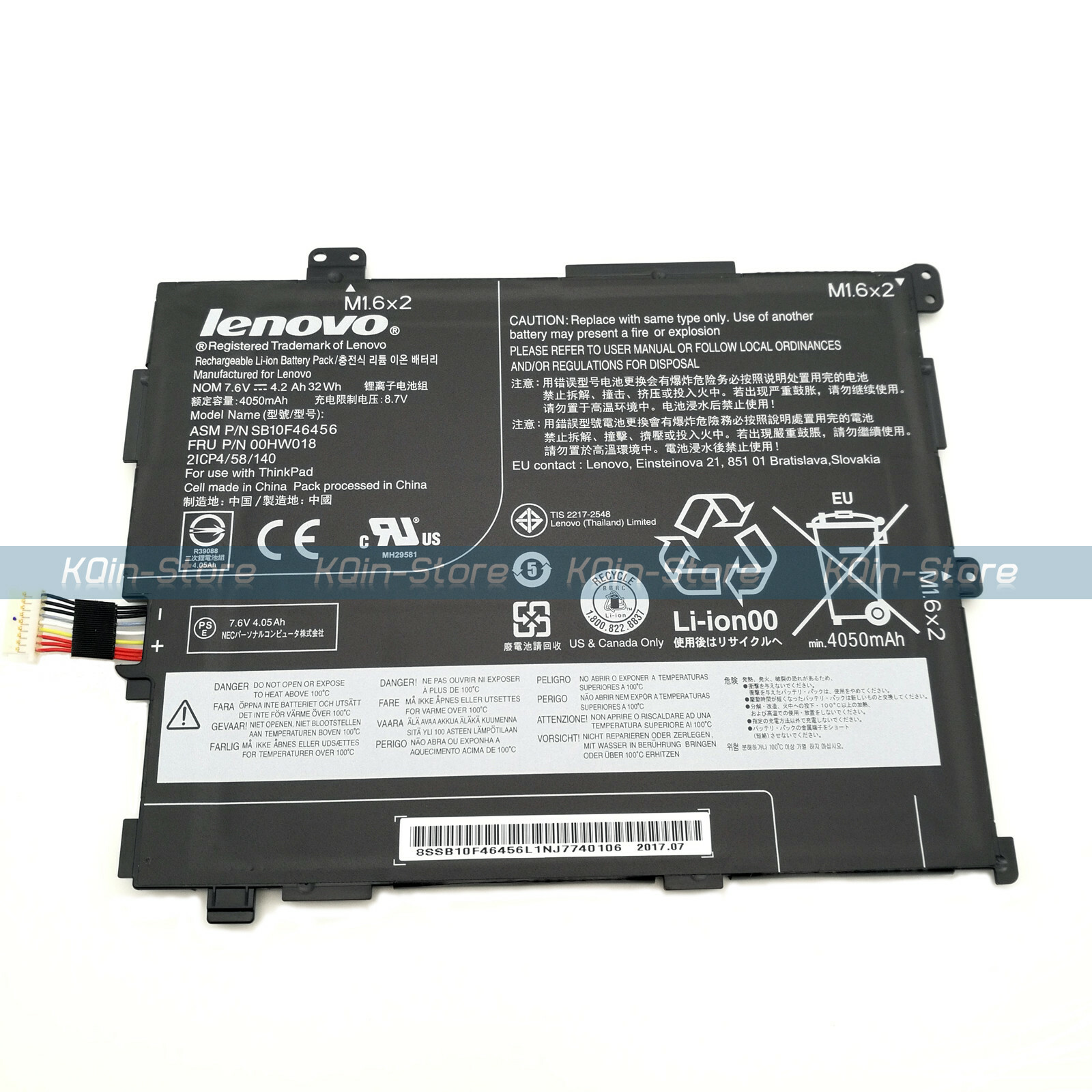 Genuine 00HW018 OEM Battery for Lenovo ThinkPad 10 2nd Gen 20E3 20E4 SB10F46456
