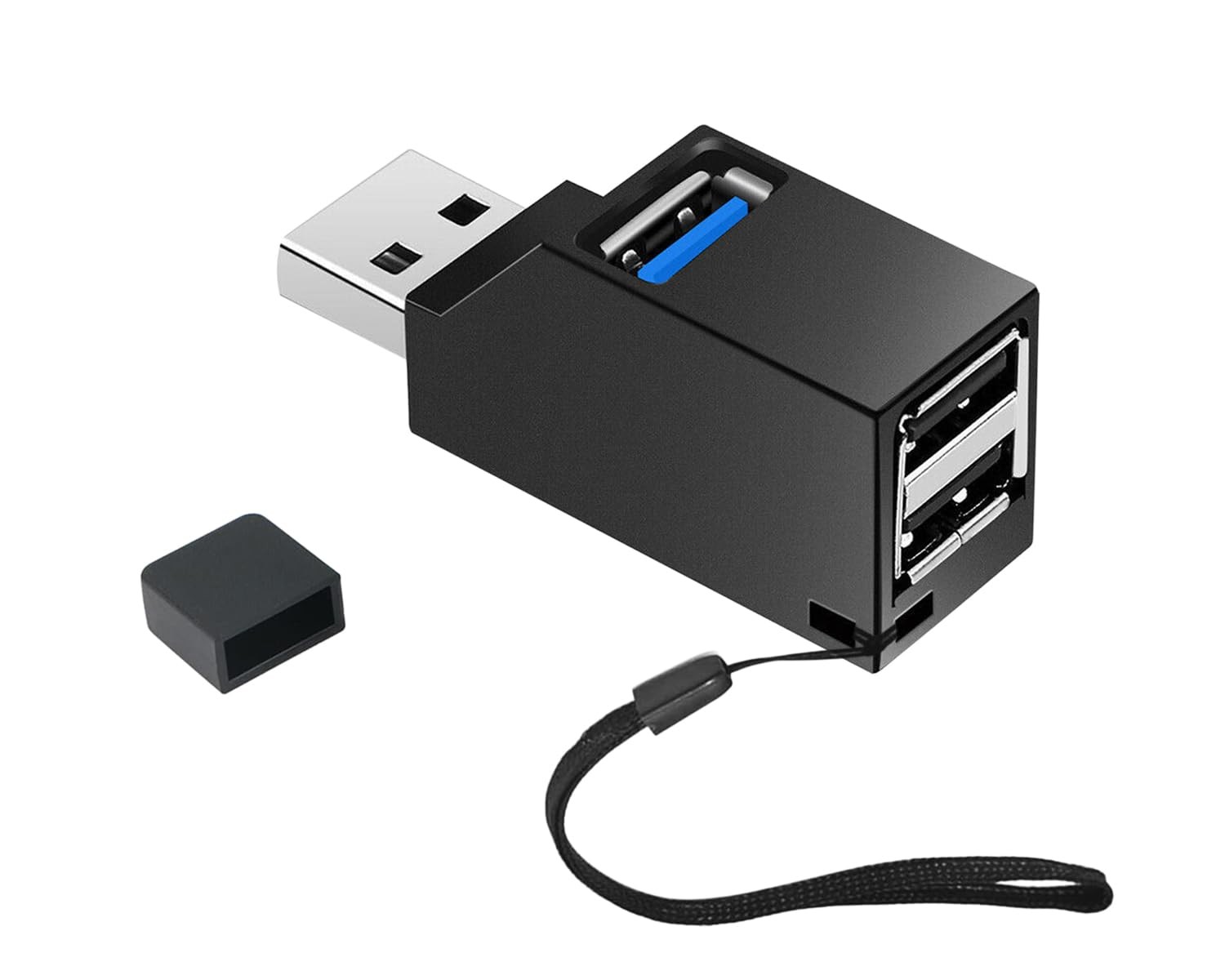 USB Hub,3 Port High USB 3.0 Speed Splitter Plug and Play Bus Powered for MacB...