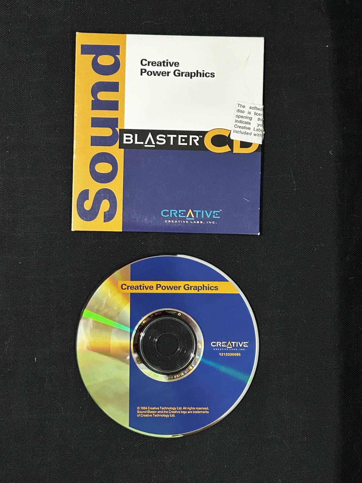 Creative Power Graphics Driver CD-ROM Creative Labs Software 1994