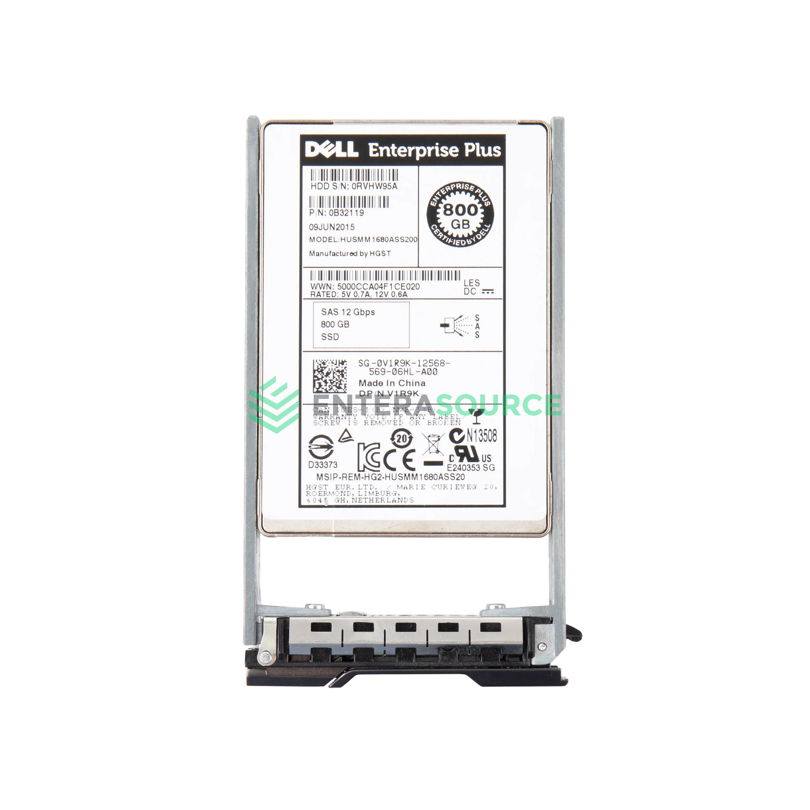 Dell Compellent V1R9K-CML 800GB MLC SAS SSD 2.5" 12Gbps MU Solid State Drive
