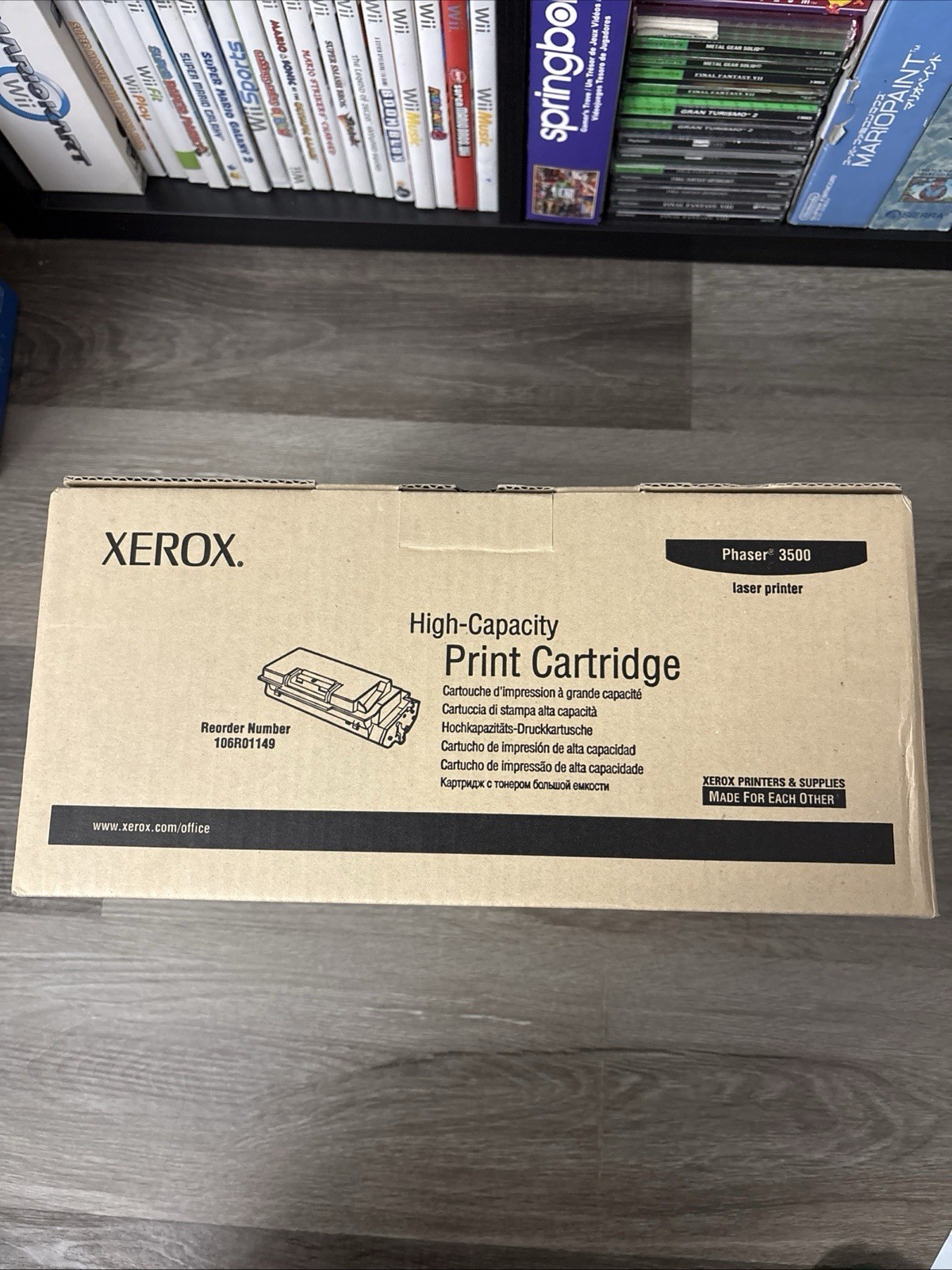 Genuine OEM Xerox 106R01149 Black High Yield PHASER 3500 Toner Cartridge 12K