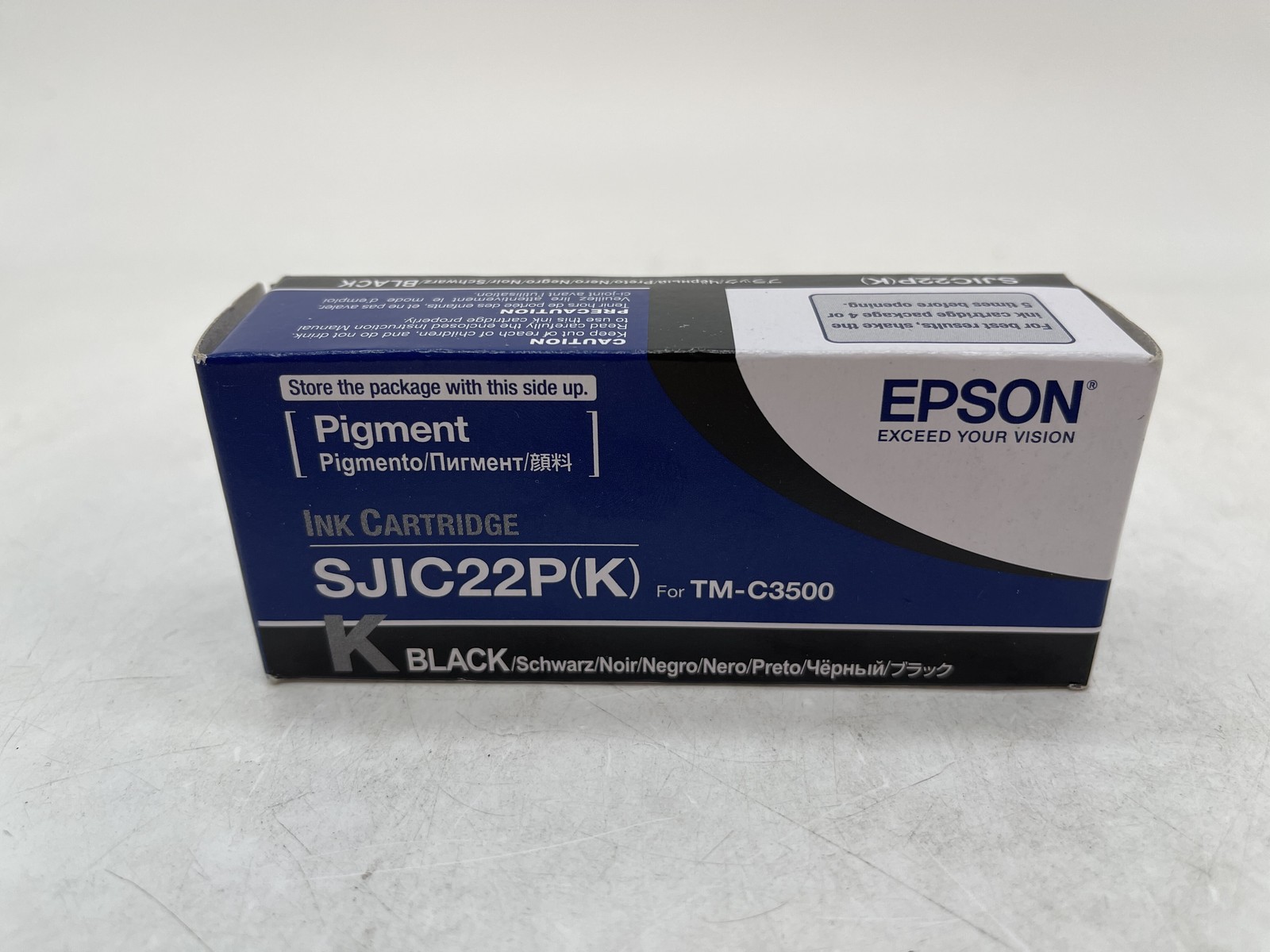 Genuine Epson Ink Cartridge SJIC22P(K) (Black) for TM-C3500 (EXP 24/9) FREE S/H