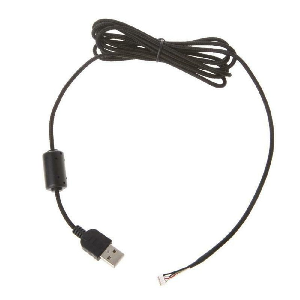 2.2m Mouse Mice USB Nylon Braided Cable Line Wire For Logitech G500 G500S Parts