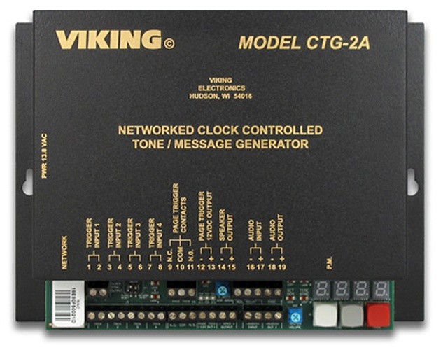 Viking Electronics Network Clock Controlled Tone Generator CTG-2A UPC 6156872...
