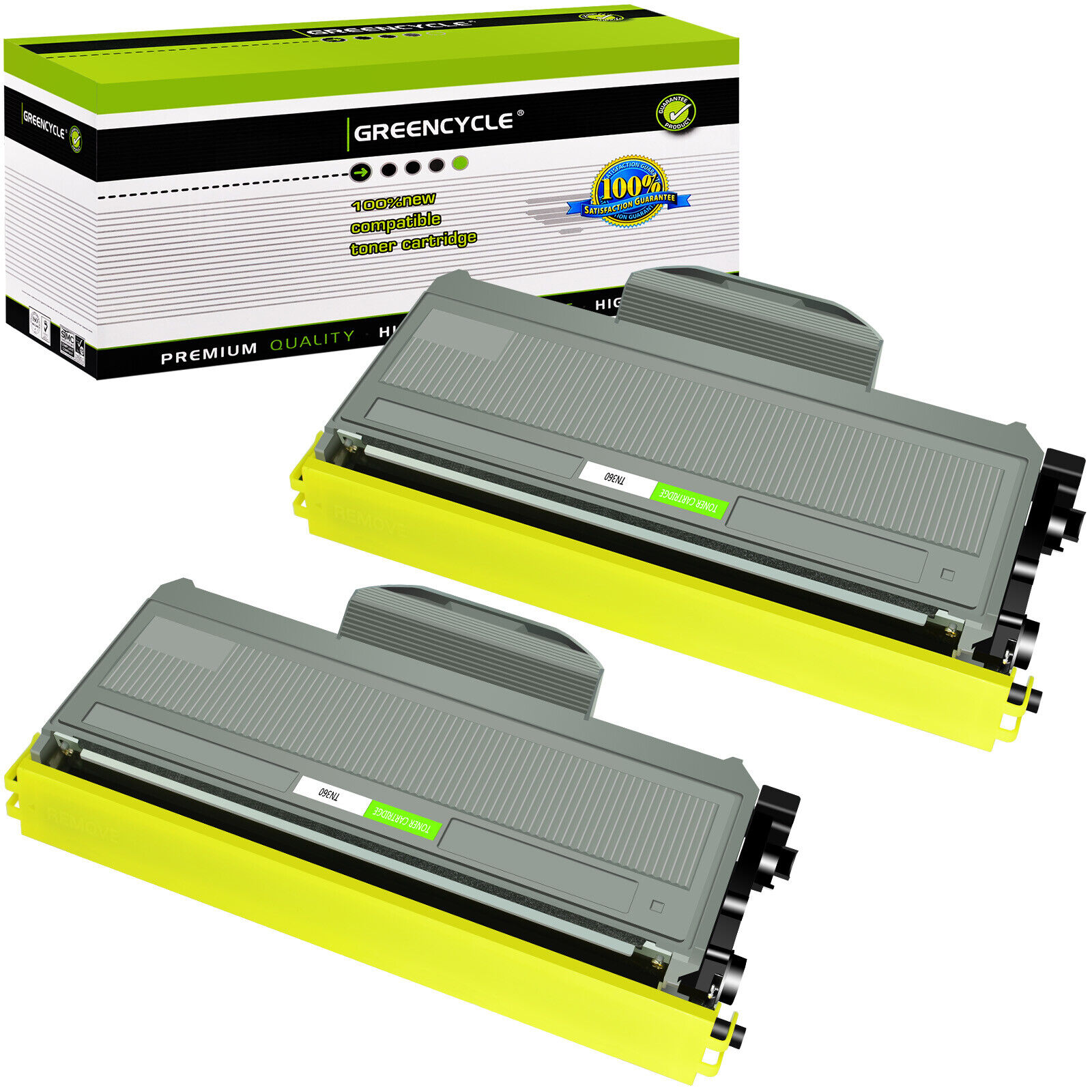2PK TN360 Toner Cartridge For Brother HL-2140 DCP-7040 MFC-7320 MFC-7340 Printer
