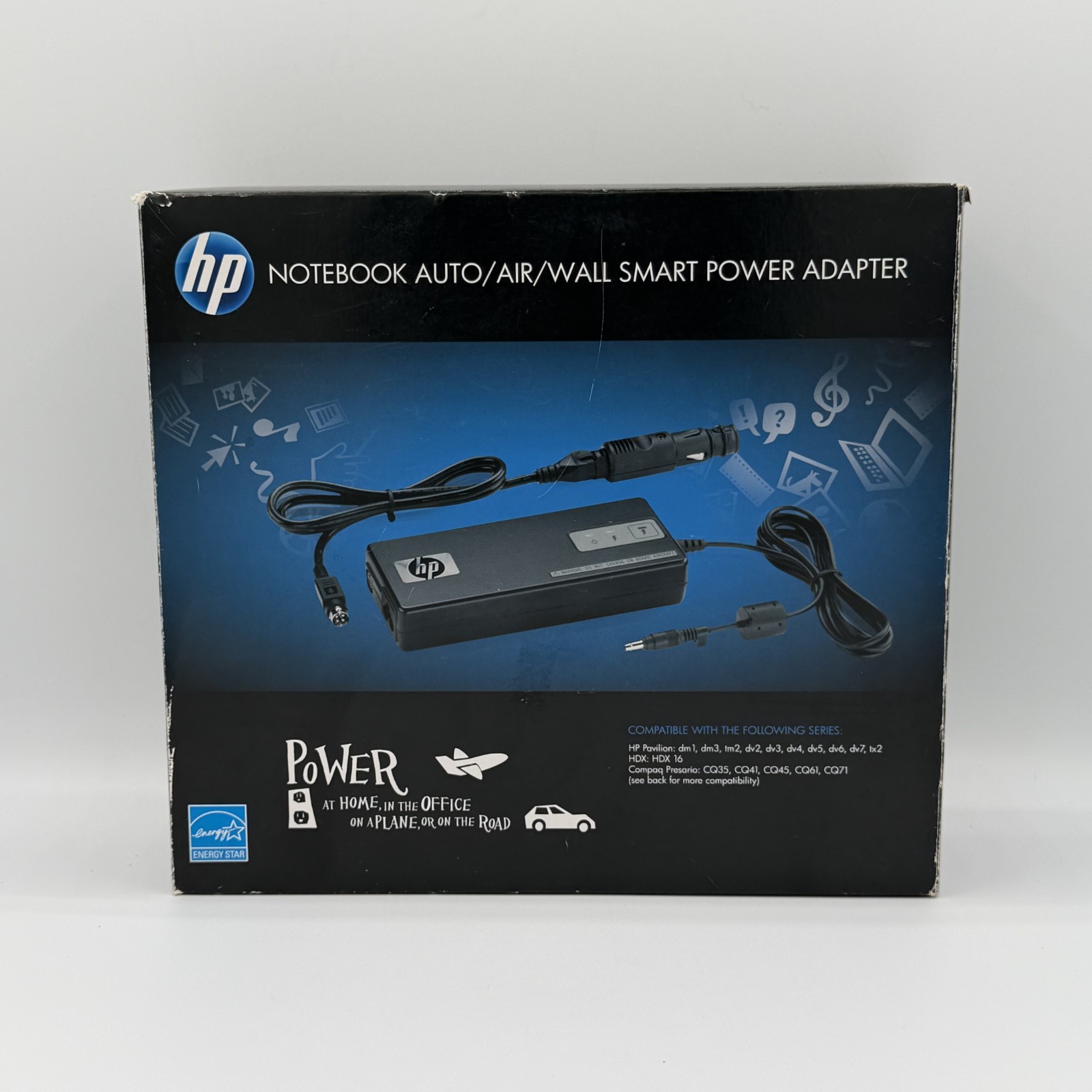 HP 90W Smart AC Auto Air Combo Adapter Laptop Charger HP Pavilion HDX Compaq