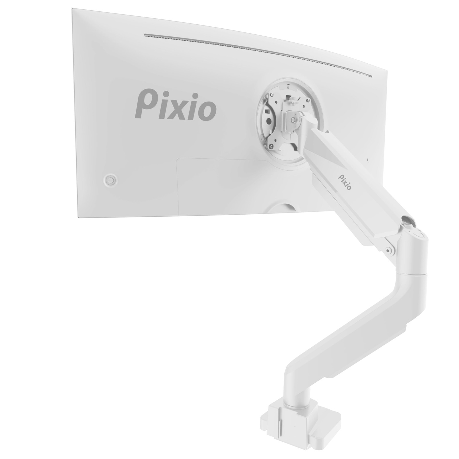 Best Pixio PS2S White Ultrawide Heavy-Duty Premium Single Monitor Arm Stand Desk