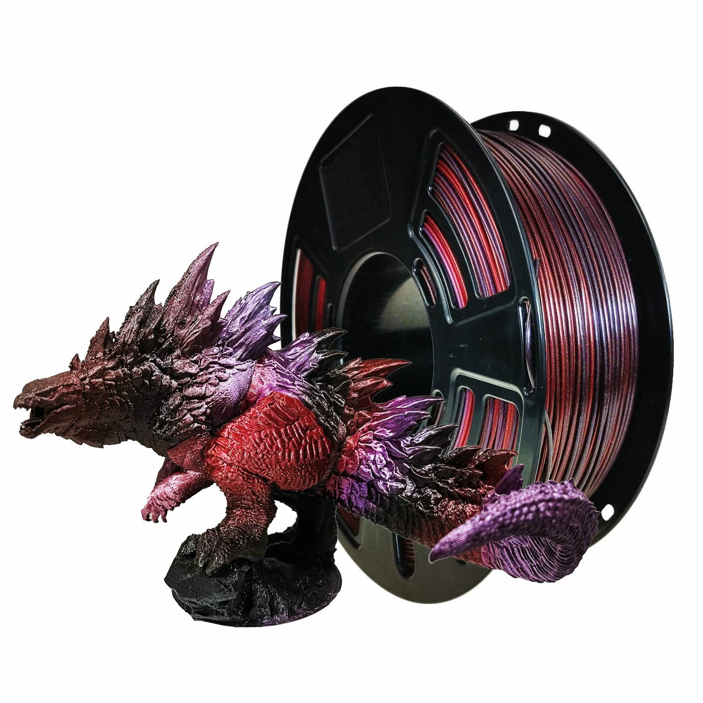 Stronghero3D PLA Black Red Purple 3D Printer Filament Pla_n3_black