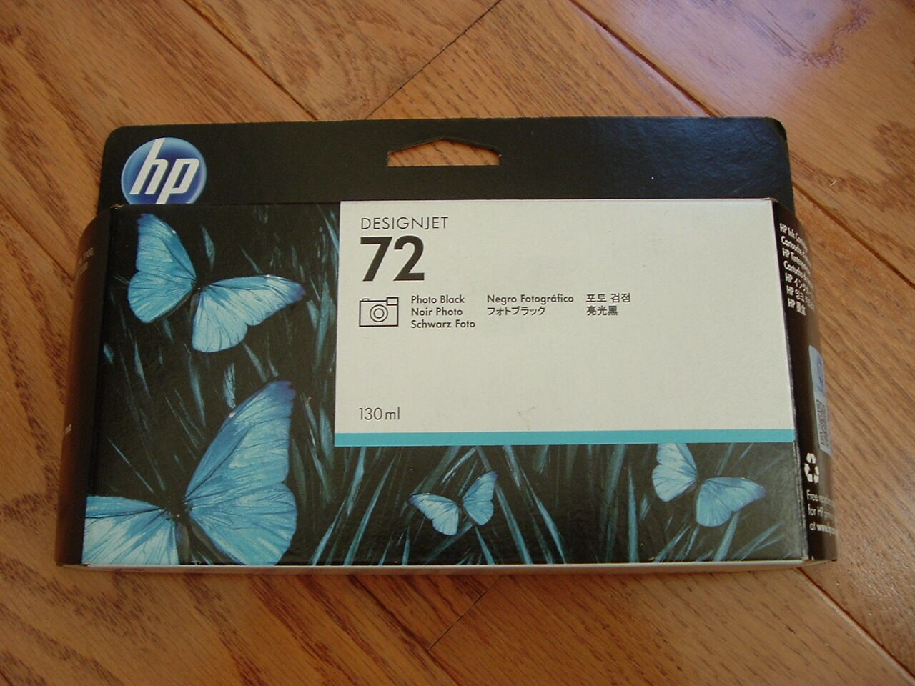 5/2017 HP-72 Photo Black (C9370A) 130ml Genuine HP ink cartridge. NEWUNOPENED