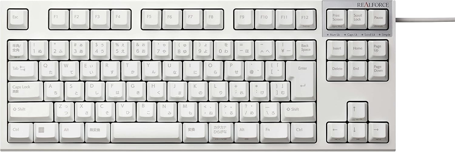 REALFORCE R3S Keyboard Standard Switch Wired Tenkeyless 45g Japanese Layout