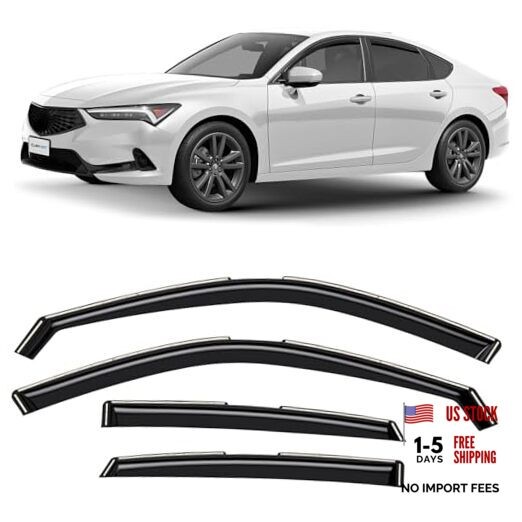 in-Channel Incredibly Durable Rain Guards for For Integra 23-26 Hatchback