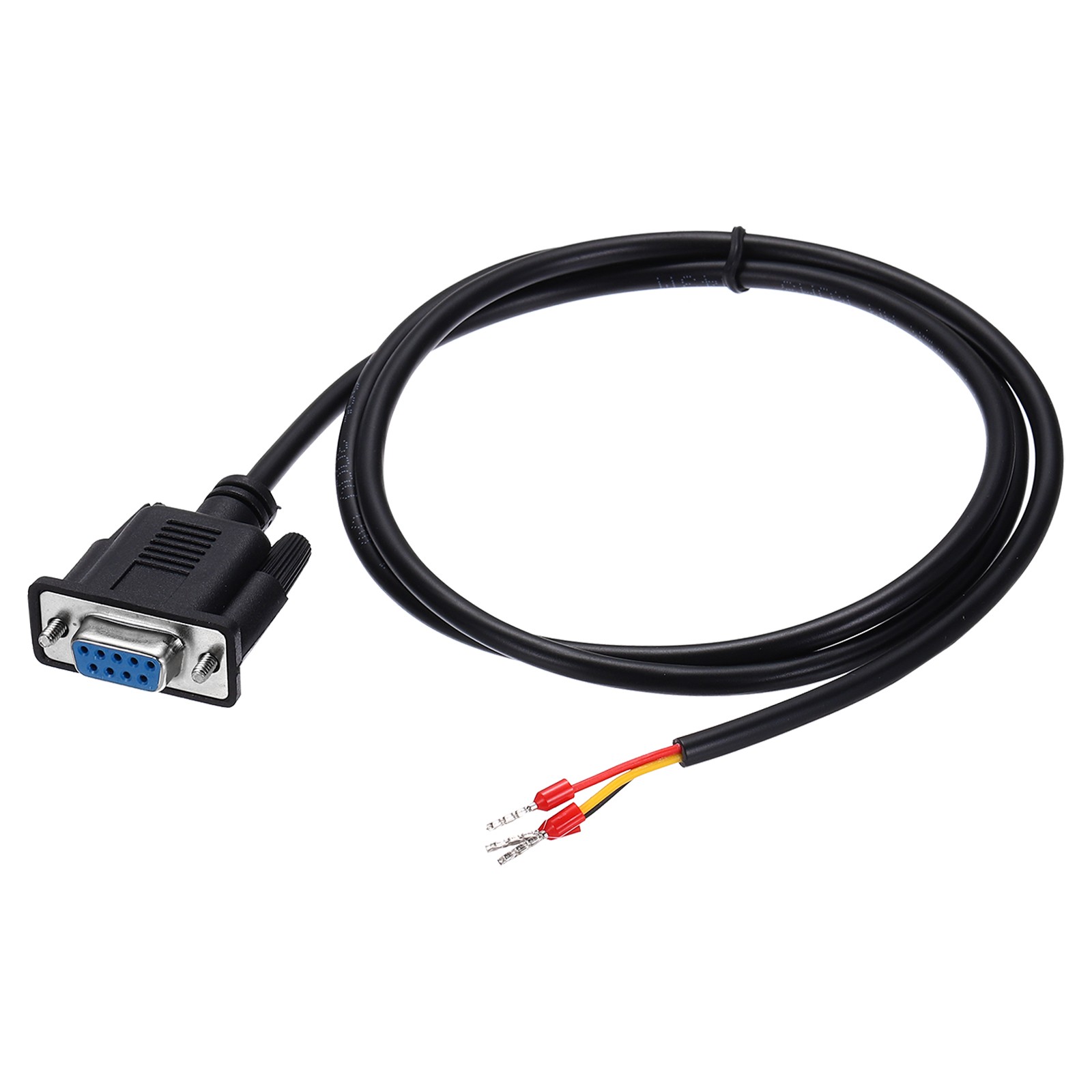 22AWG DB9 Female to 235 Bare Wire with 3 Wiring Terminals,3.3 ft