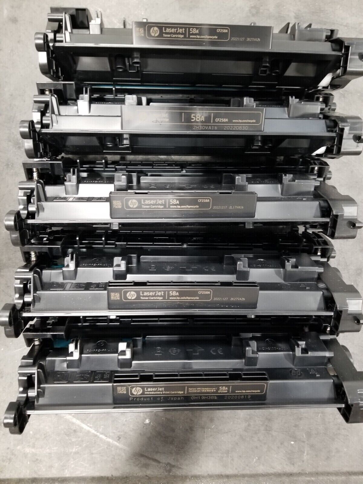 20 Virgin Genuine Empty HP 58A Laser Toner Cartridges  CF258A