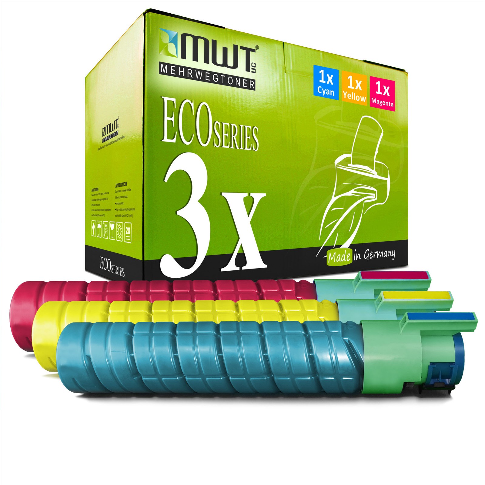 3x Eco Cartridge XXL Replaces Ricoh Type 145 TYPE245 DT145