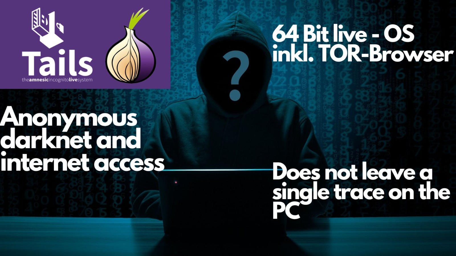 Tails 7.4 - Anonymous & Safer Darknet & Internet Surfing No Traces on the Web