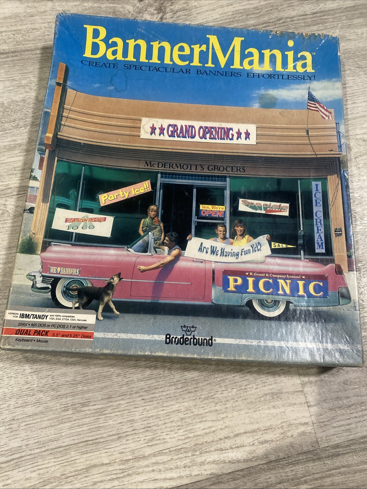 Banner Mania Creative Workshop Series from Broderbund Macintosh 3.5” Disk 1990