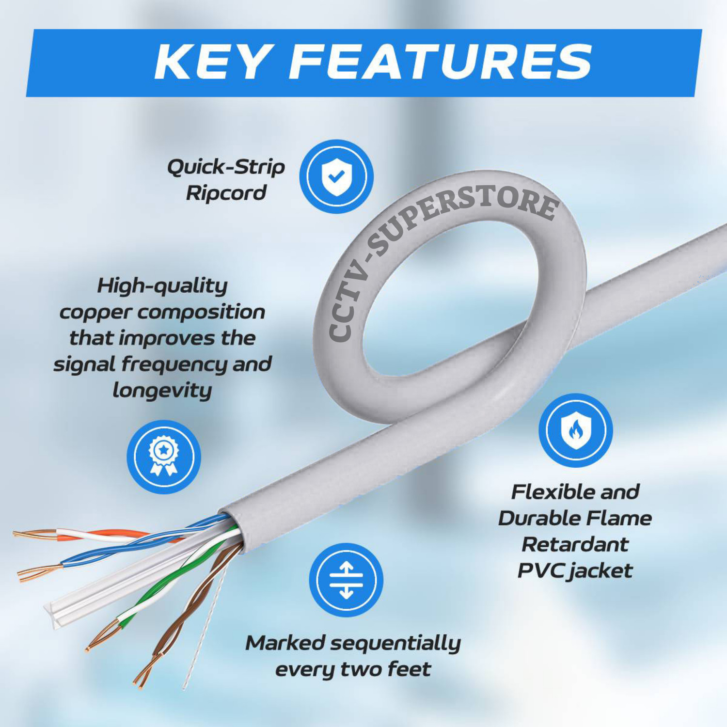 CAT6 Cable 500FT 1000FT UTP Solid Network Ethernet 24 AWG Bulk Wire RJ45 Lan