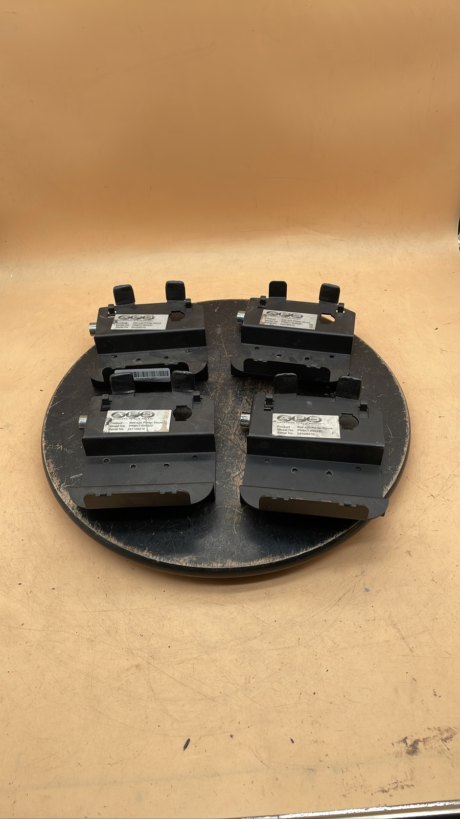 APS PRBKT-RW420 RW-420 Printer Mounting Bracket for Zebra Printer Lot of 4