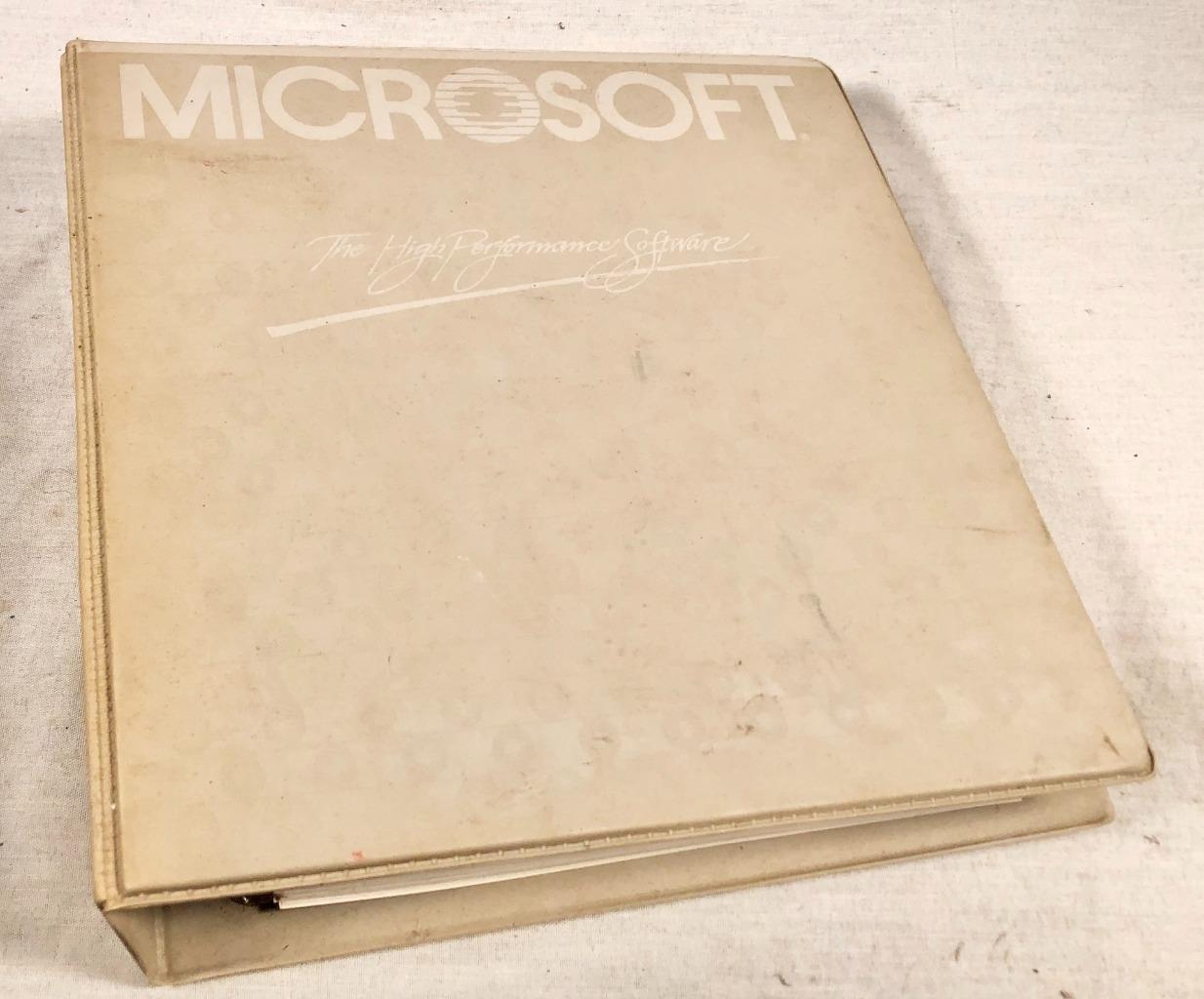 VINTAGE MICROSOFT MULTIPLAN SOFTWARE USERS MANUAL