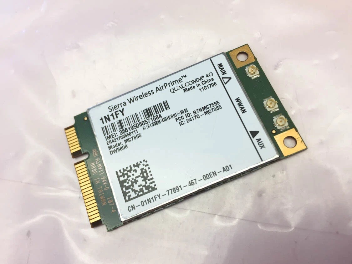 OEM Dell Lattitude E7440 14" Laptop Wireless AirPrime GPS 100Mbps Card 1N1FY