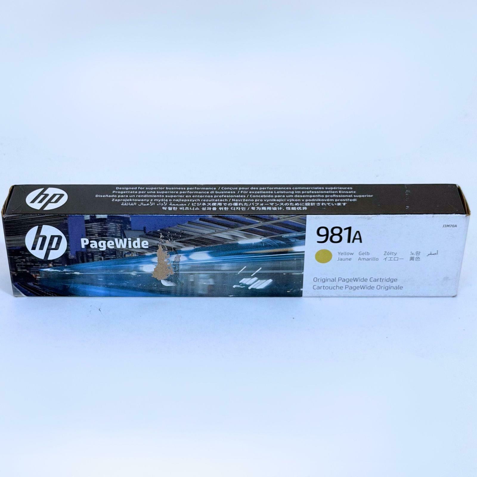 New Sealed Genuine HP 981A Page Wide Yellow Ink Cartridge J3M70A 2024