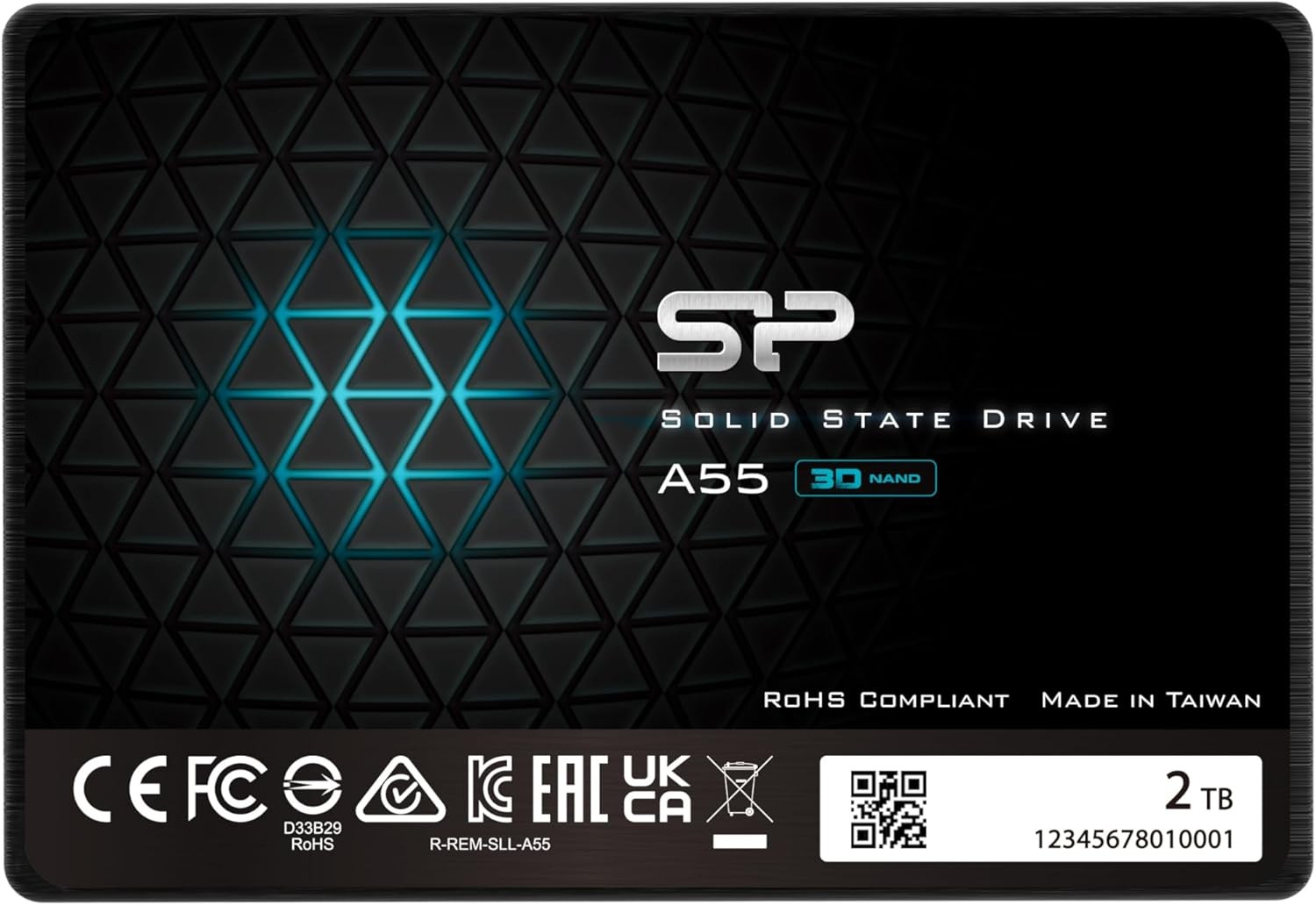 Silicon Power 2TB SSD 2.5 SATA A55 High Speed Internal Storage Drive