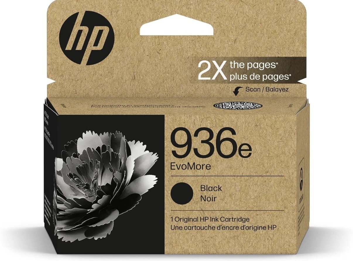 Authentic HP 936e EvoMore Ink Cartridge (BLACK) Expires 03/2028 Brand New