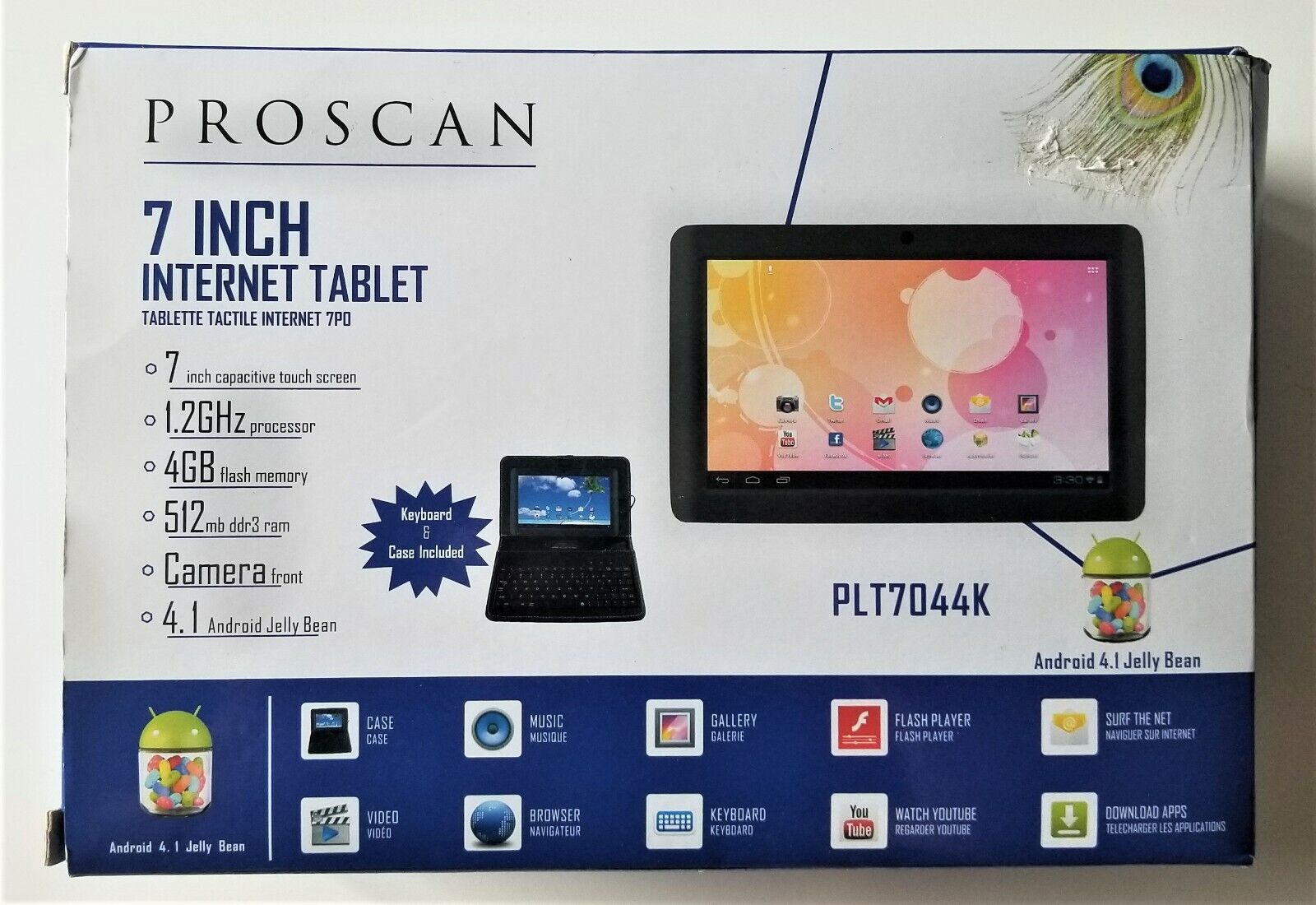 Brand NEW Proscan 7-Inch Android Touch Screen Tablet 