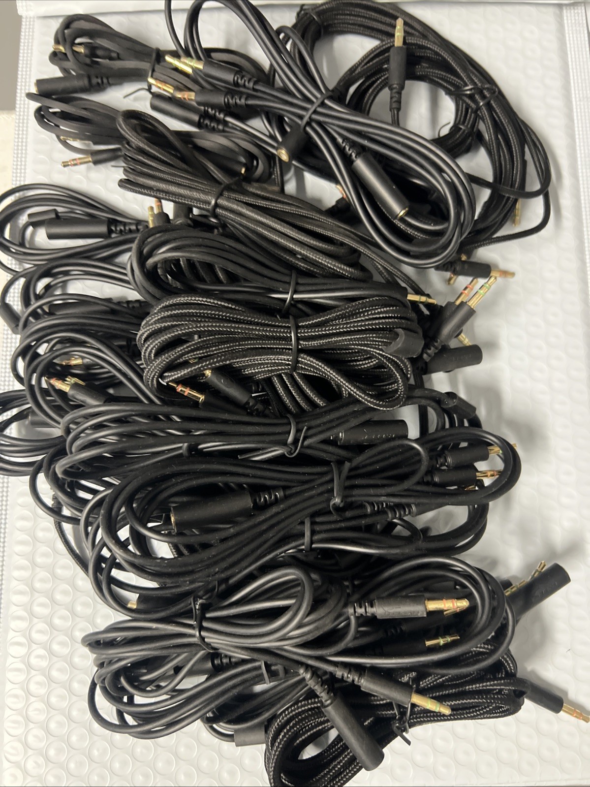 20X HEADPHONE MIC SPLITTER ADAPTER CABLE FOR HYPERX HYPER X CLOUD HEADSET Mixed