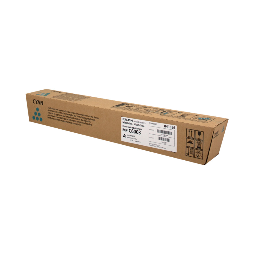 Genuine Sealed Ricoh MP C6003S Cyan Toner - EDP Code: 841868