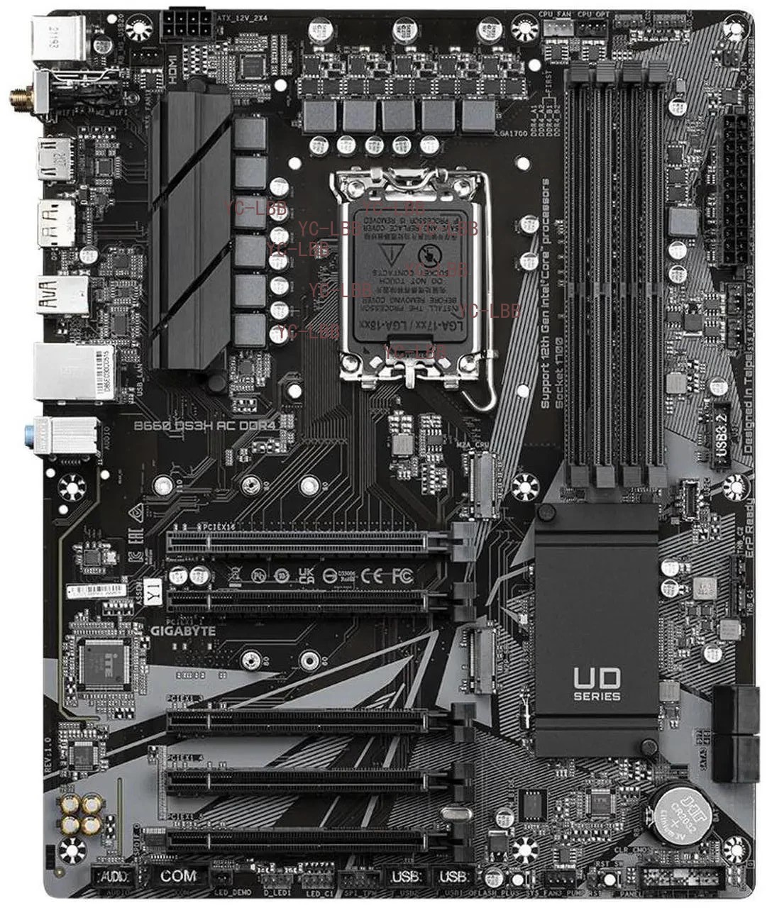 Gigabyte B660 DS3H AC DDR4 LGA 1700 mATX Motherboard, M.2, 12th/13th/14th Gen