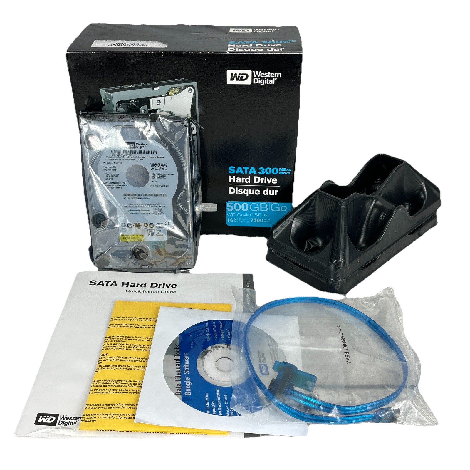 Open Box New WD Caviar Blue 500GB SATA 3.5" Internal Hard Drive WD5000KSRTL