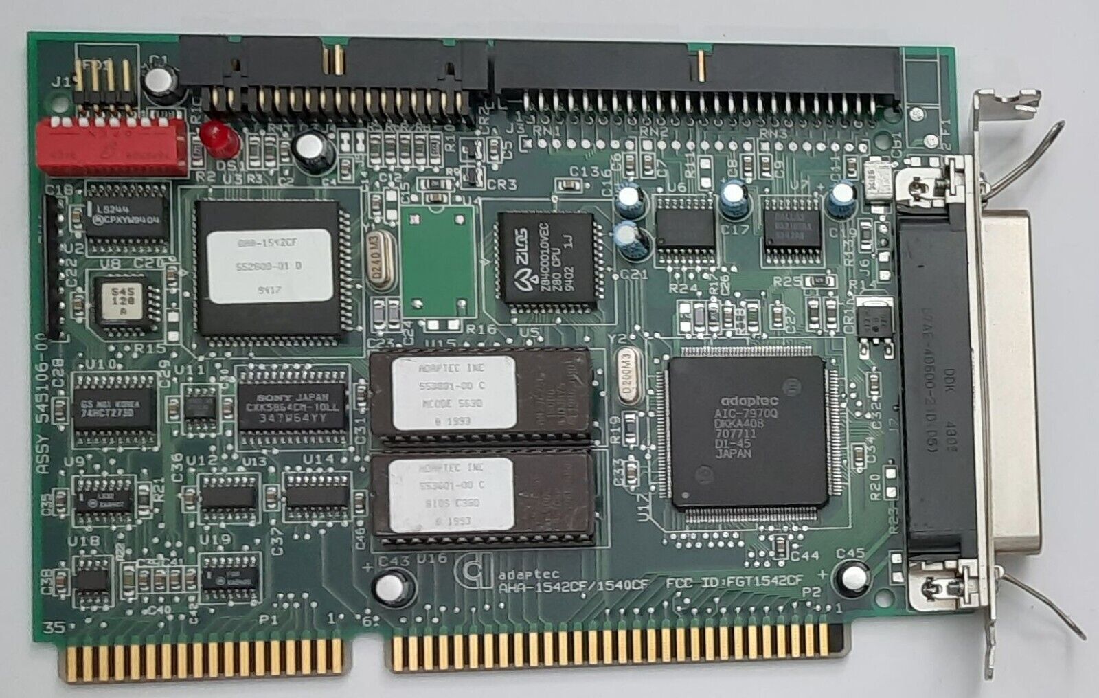 Adaptec AHA-1542CF ISA SCSI Floppy Controller (Retro, 1994)