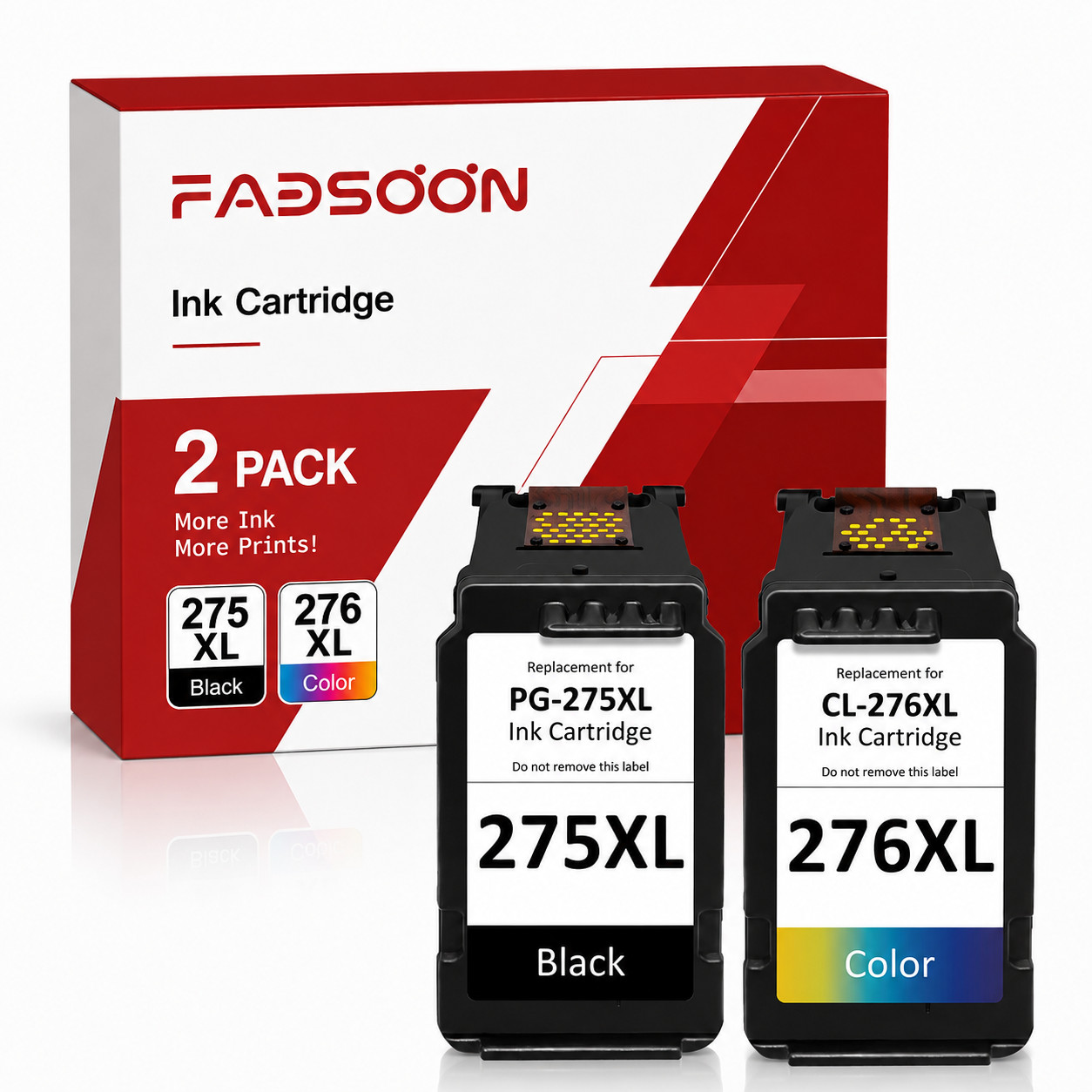 PG-275XL 1BK CL-276XL 1Color Ink Cartridge Set PIXMA TS3520 TS3522 TR4720 TR4722