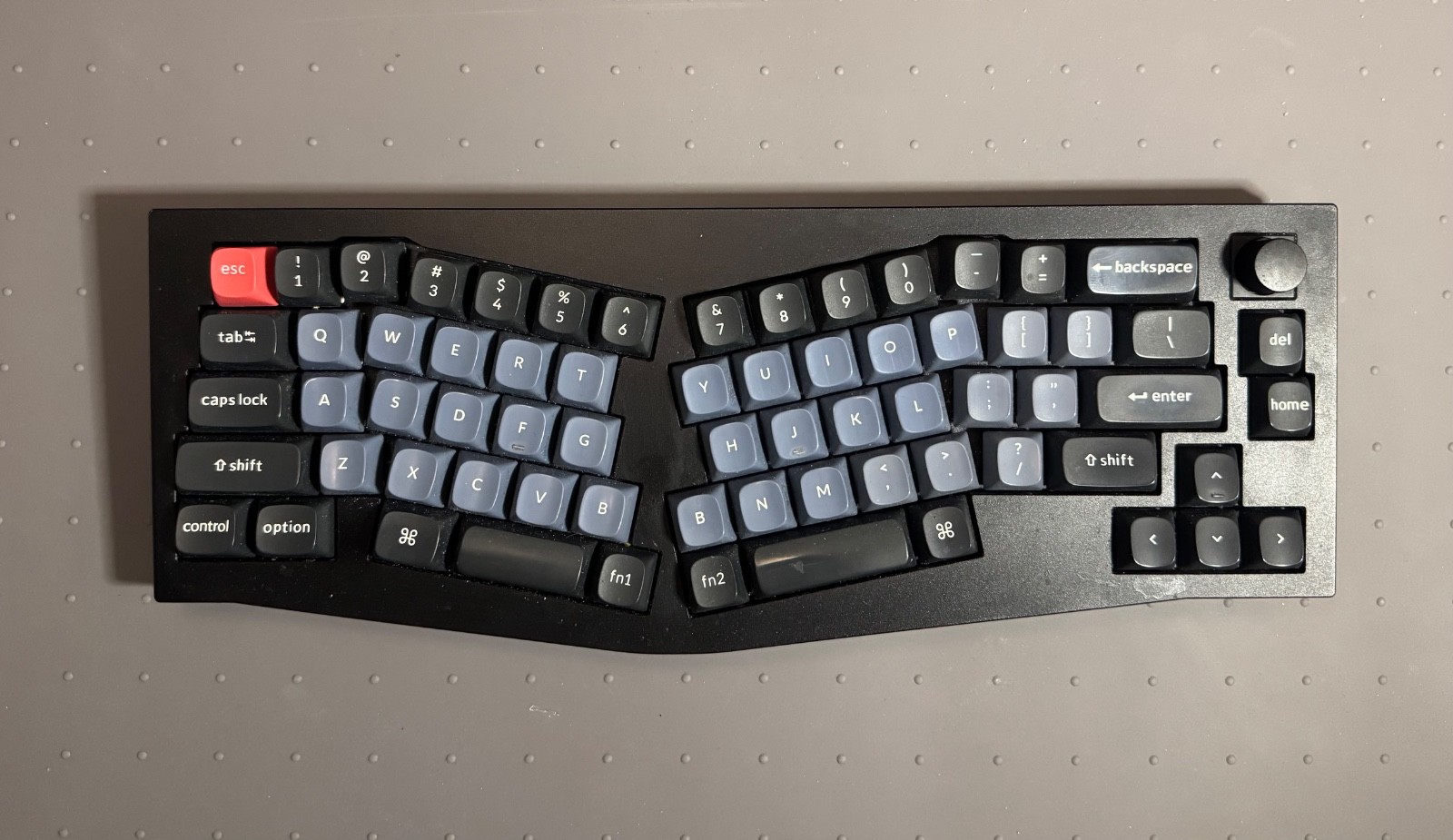 Keychron Q8 Mechanical Keyboard  with Palmrest, G Pro Red Switches, Alice Layout