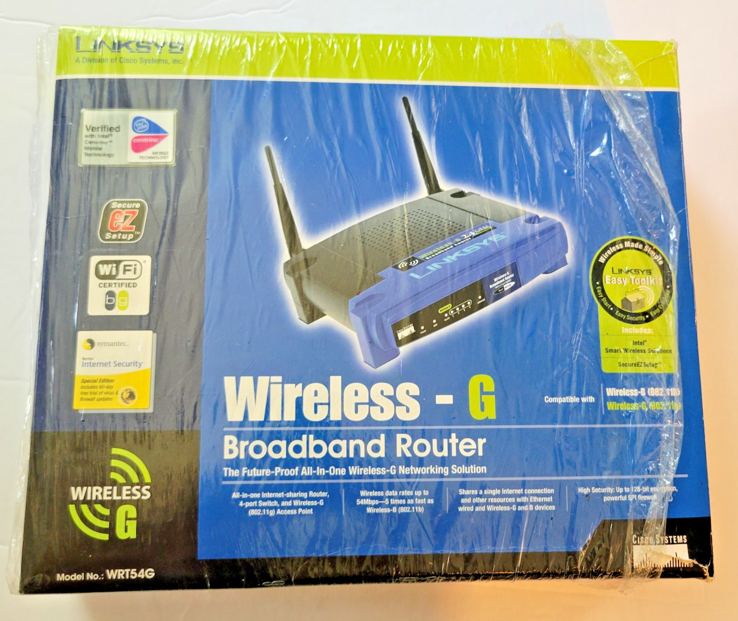 Linksys Wireless G Broadband Router WRT54G  2.4GHz 802.11G  Tested