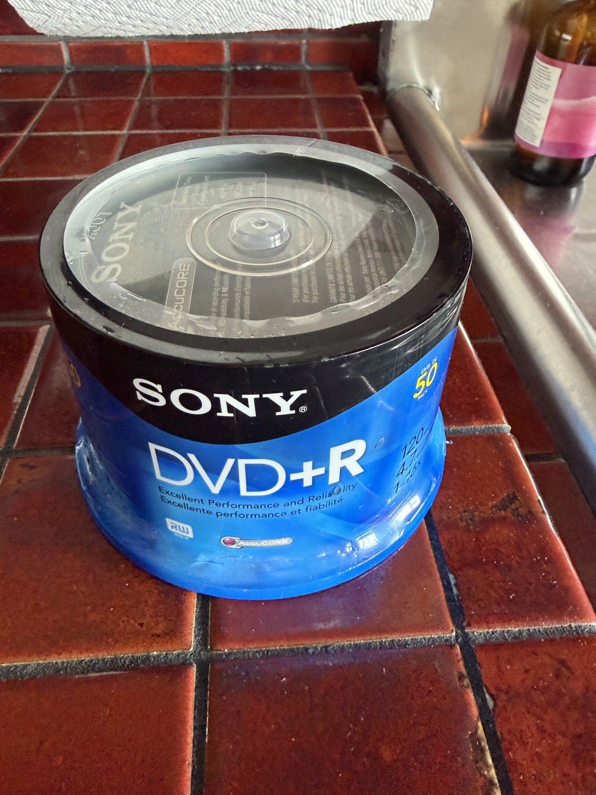 Sony DVD-R Blank Discs Lot 50 Spindle +4.7GB 16x AccuCORE Sealed