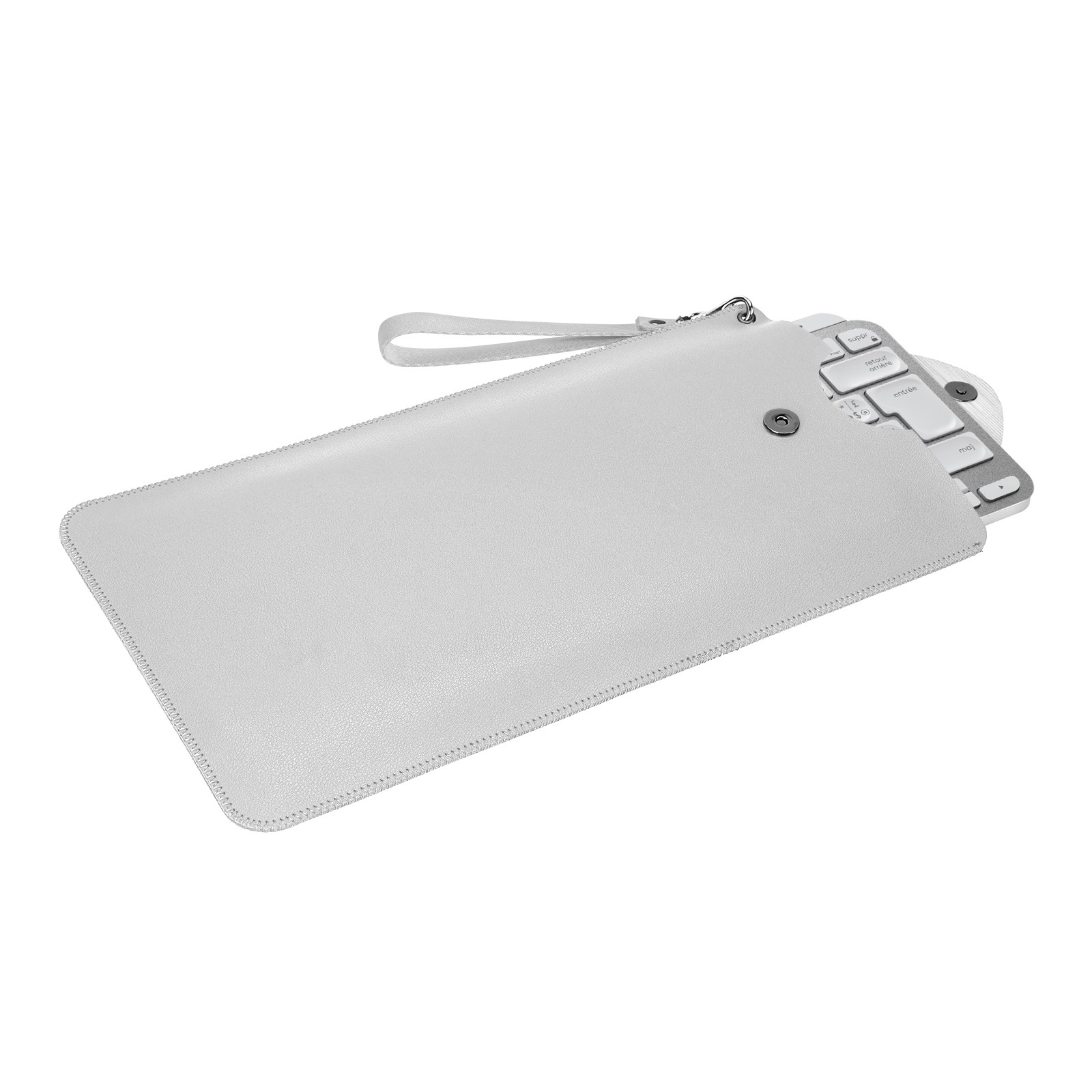 Geekria Vegan Leather Carrying Case for Logitech MX Keys Mini Keyboard