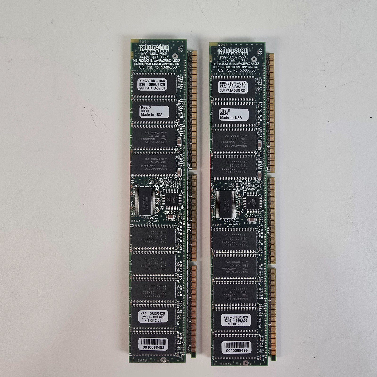 Kingston SGI 512MB RAM Kit (2x 256MB) KSG-ORIG/512N 256B Origin 200 2000 Onyx2