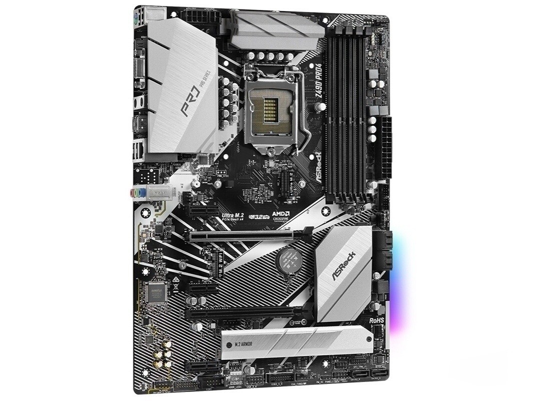 For ASRock Z490 Pro4 motherboard LGA1200 4×DDR4 128GB HDMI ATX Tested OK