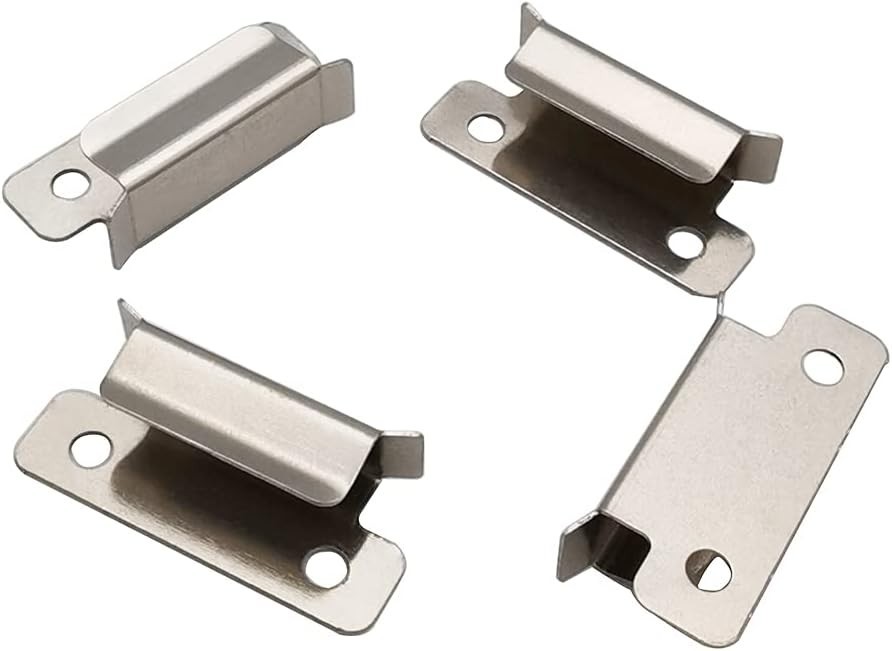 4-Pack 7mm Bed Clips for Creality Printers - Secure Stainless Steel Clamps