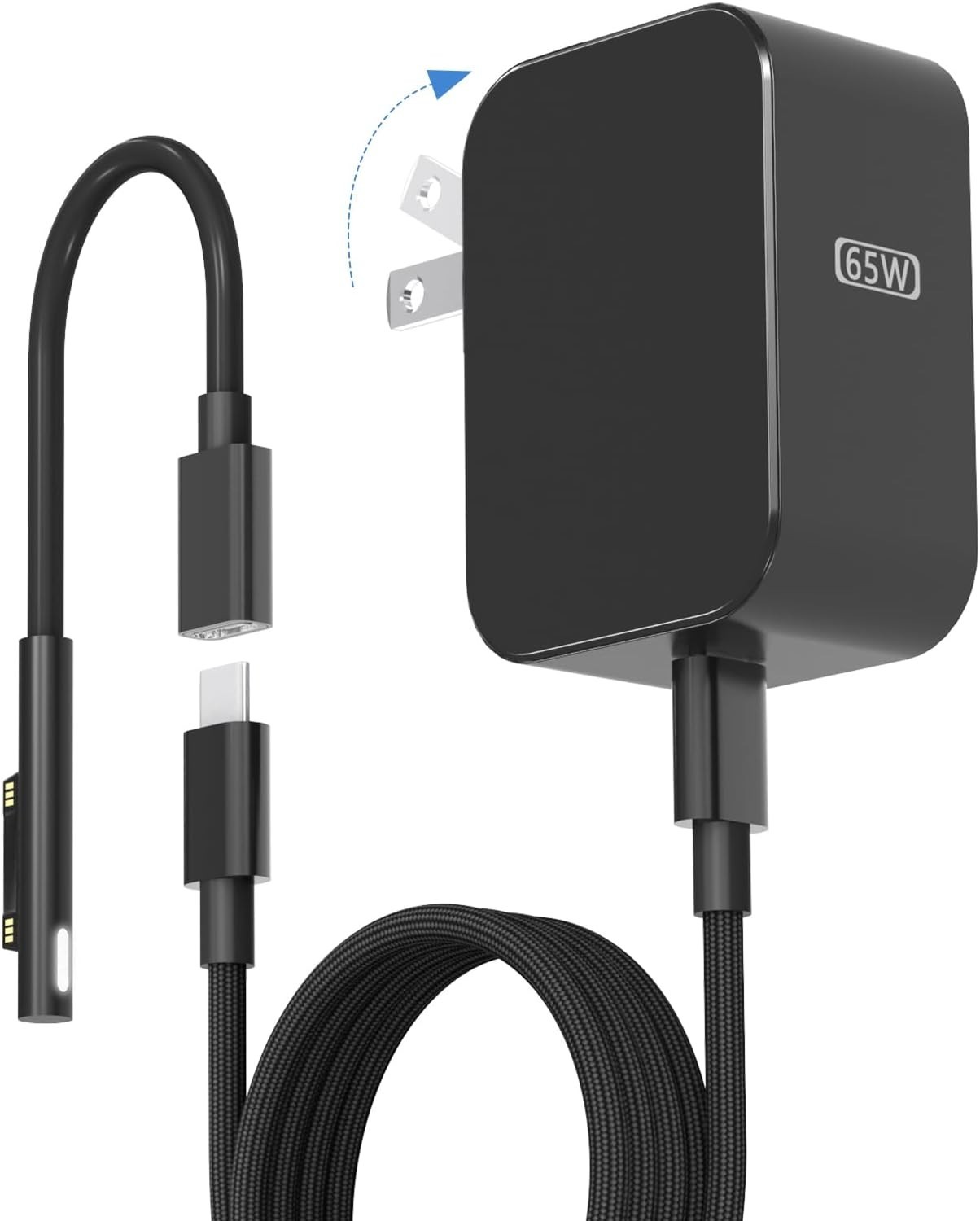 New 65W Surface Charger with Foldable AC Plug, T67-23