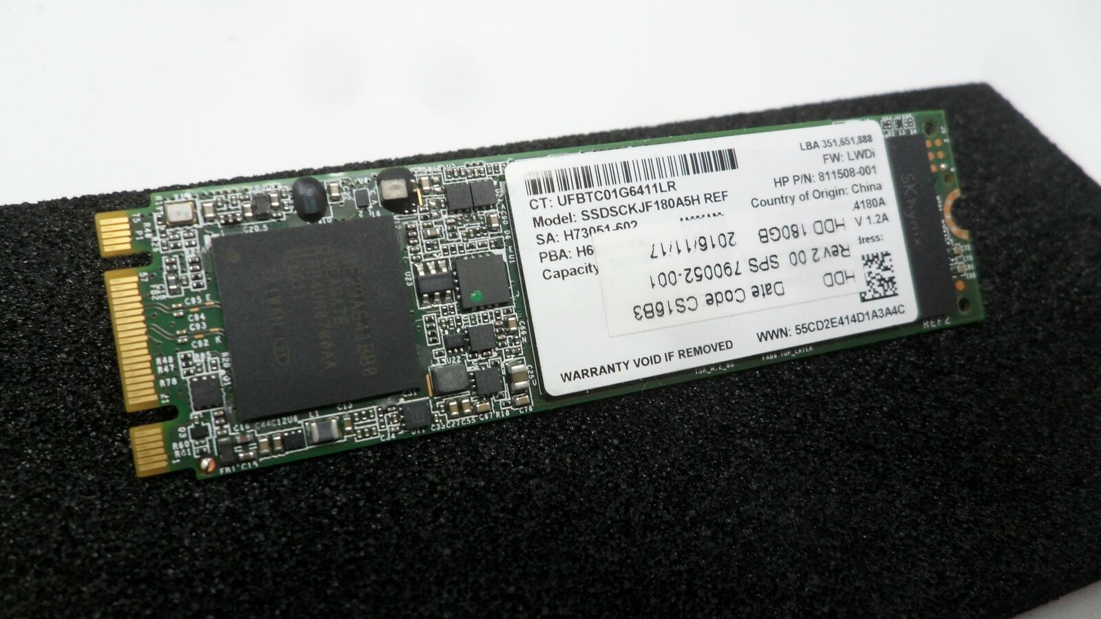Intel 180GB SATA SSD SSDSCKJF180A5H, 790052-001