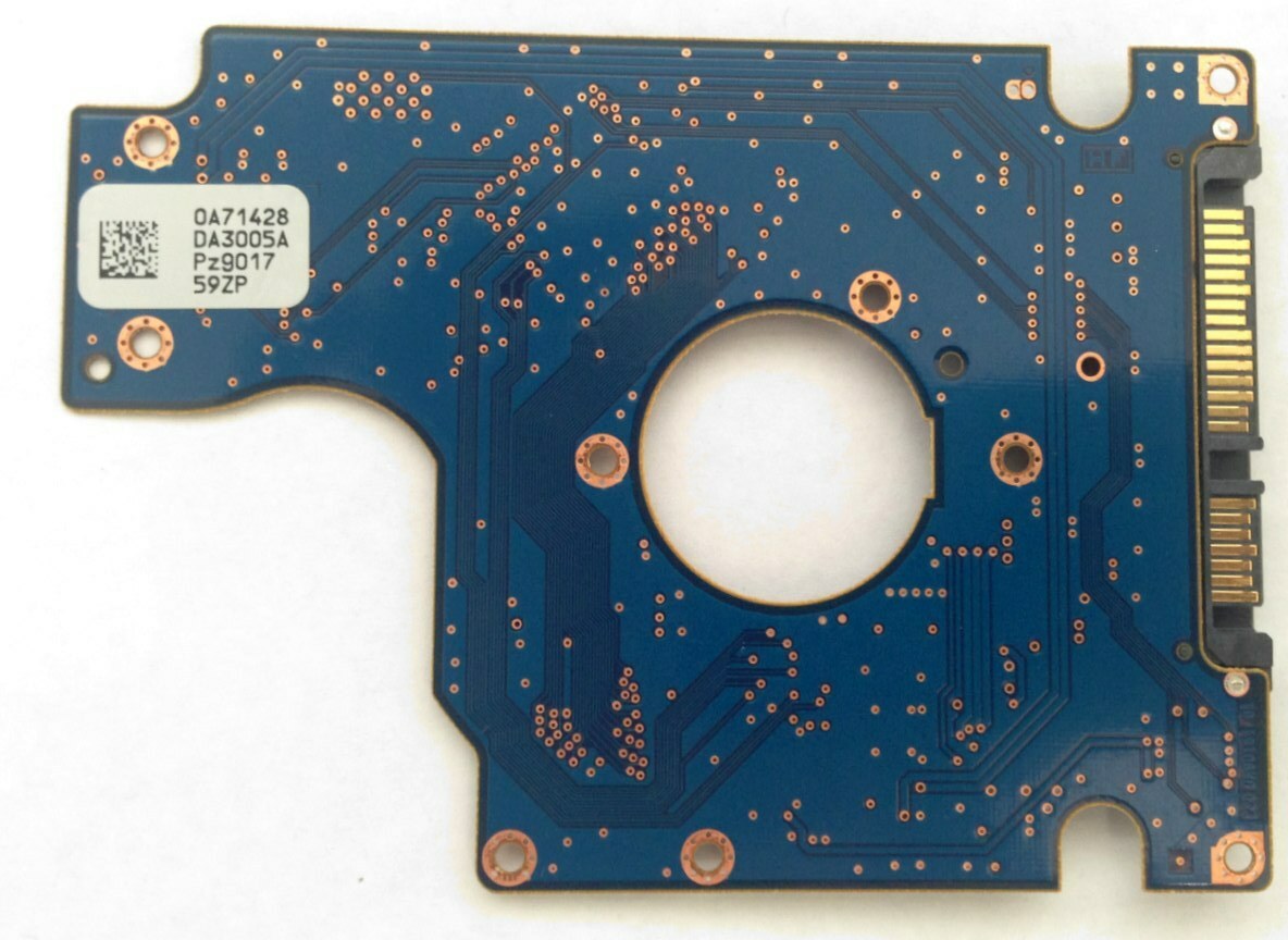 PCB HTS725050A9A364 Hitachi P/N: 0A76485 MLC: DA3222 0A71428 DA3005A
