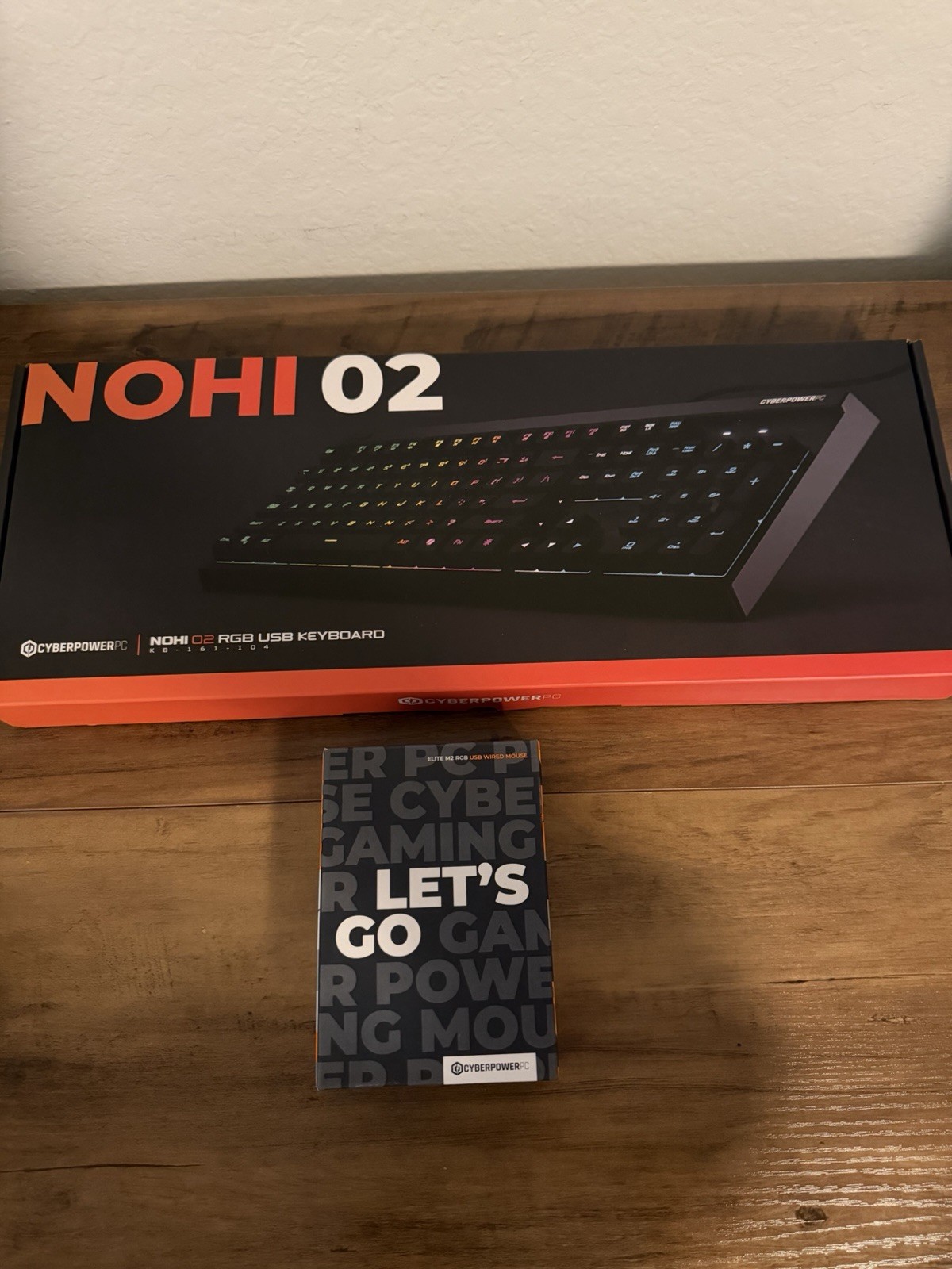 CyberPowerPC NOHI O2 RGB Wired USB Gaming Keyboard + Elite M2 Mouse