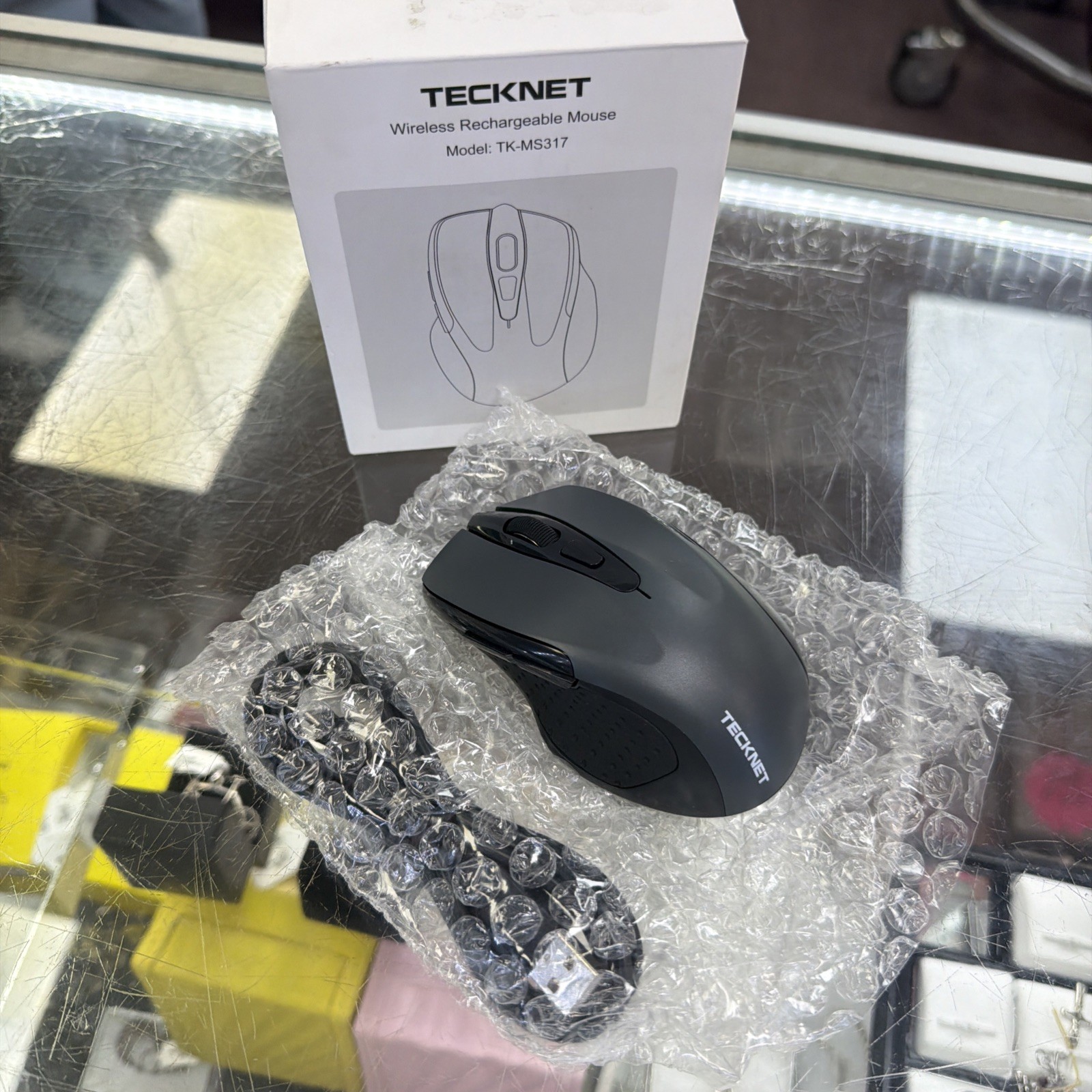 TECKNET Wireless Optical Mouse Black/gray model TK-MS317