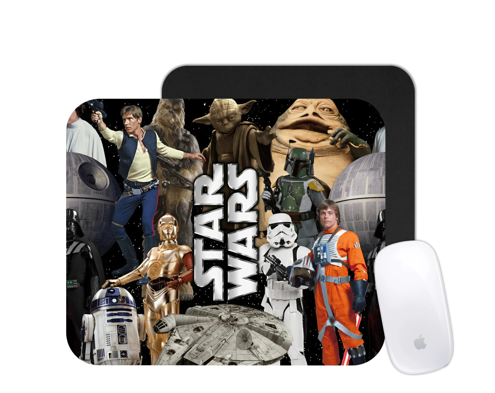 Star Wars Mouse Pad | Jedi vs Sith Cartoon Desk Mat | Custom Sci-Fi Gift