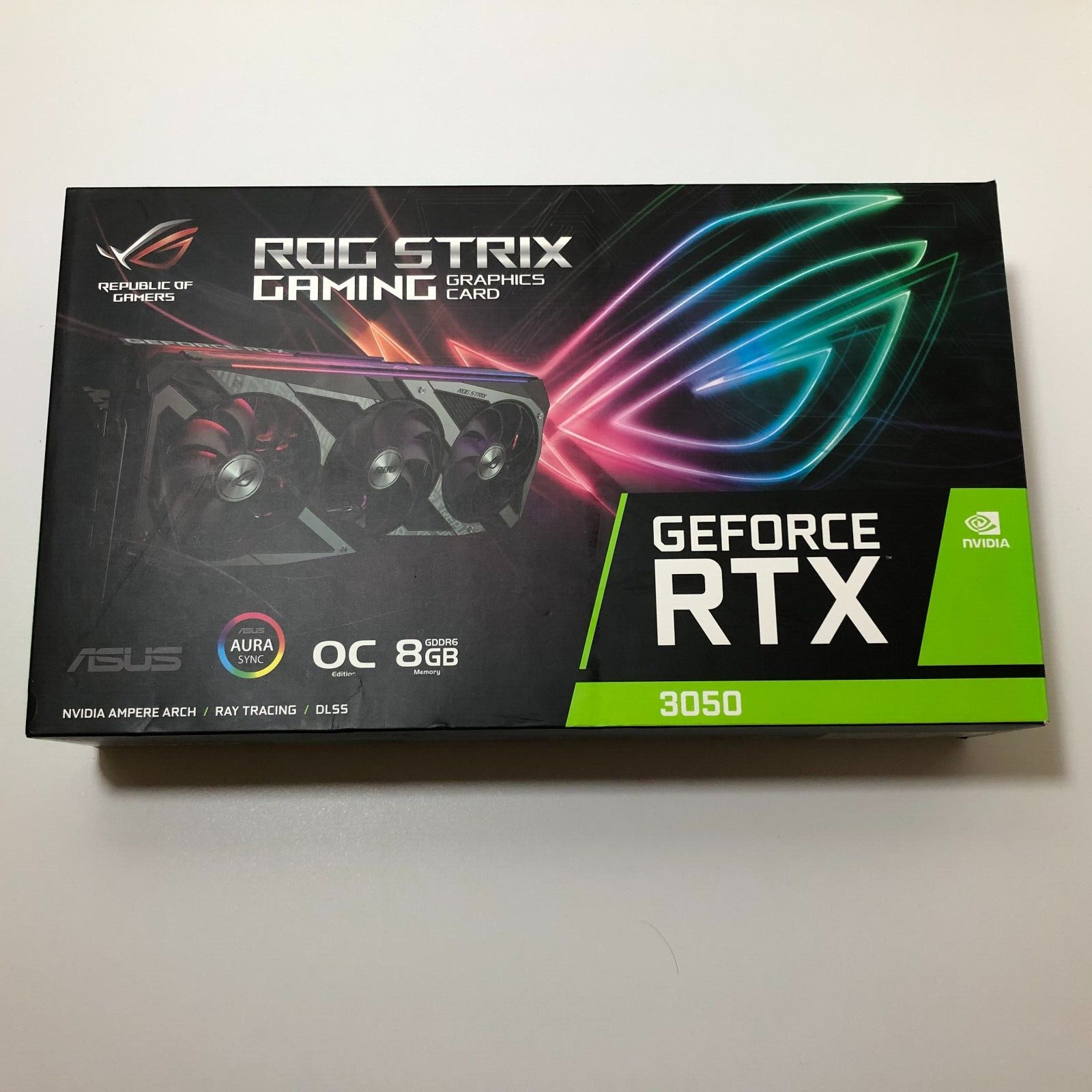 Nvidia Asus ROG Strix GeForce RTX 3050 OC Edition 8GB Graphics Card GPU