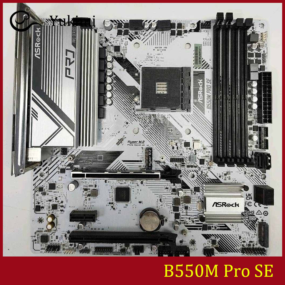 FOR ASROCK B550M Pro SE DDR4*4 128GB AMD AM4 Micro ATX Ｍotherboard Test OK